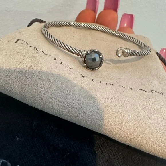 David Yurman Petite Chatelaine Bracelet with Black Onyx